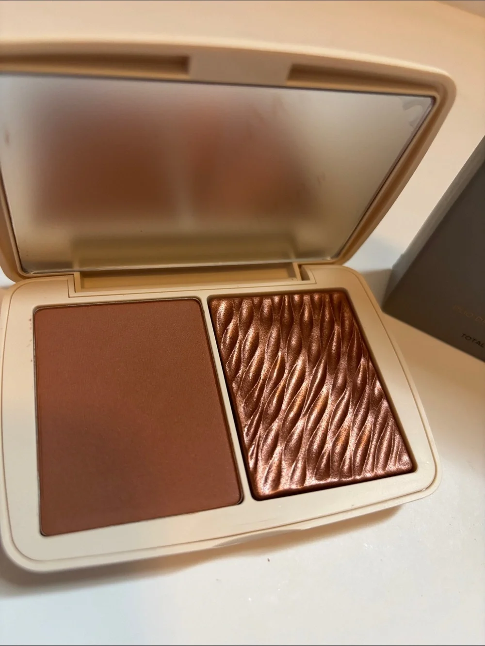 NEW! COVER FX Bronzer Duo Compact Suntan Bronze Matte & Shimmer